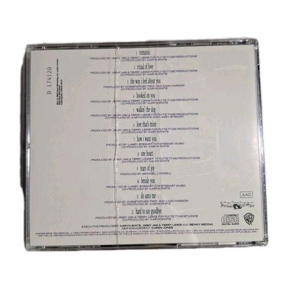 Karyn White – Ritual of Love CD (1991) R&B Soul Album – Romantic, Hits, Tracklis - Picture 2 of 2